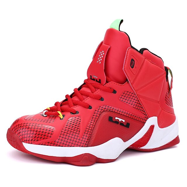  Herrn PU Frühling / Herbst Komfort Sportschuhe Basketball Atmungsaktivität Rot / Schwarz / Rot / Silber / schwarz / Sportlich