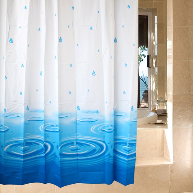  シャワー用カーテン 新古典主義 PEVA 幾何学模様 機械製