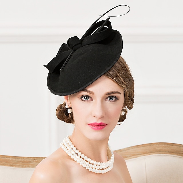 Fascinators Hats Headpiece Wool Saucer Hat Wedding Horse Race Ladies ...