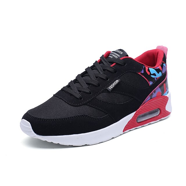  Men's PU(Polyurethane) Fall / Winter Comfort Athletic Shoes Running Shoes Black / Red / Blue