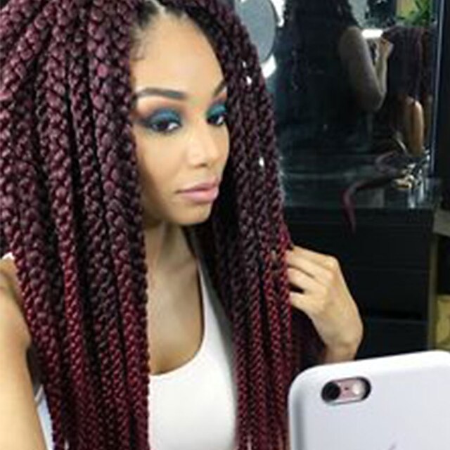  Faux Locs Dreadlocks Havana Twist Împletituri de cutie Ombre  Păr Sintetic Păr de Împletit  12 rădăcini / pachet