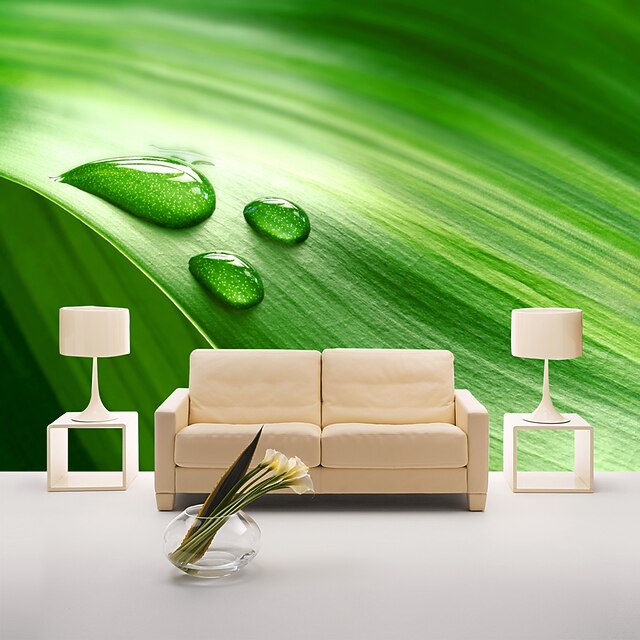 Mural Canvas Wall Covering Adhesive required Floral / Art Deco / 3D