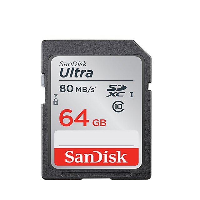  SanDisk 64GB Tarjeta SD Clase 10 80 SanDisk