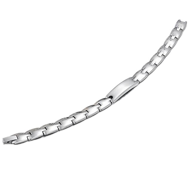  Herrn Damen Ketten- & Glieder-Armbänder Stahl Armband Schmuck Silber Für Normal