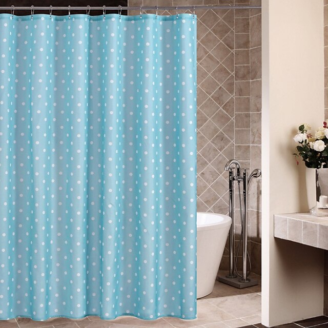  Shower Curtains Neoclassical Polyester Polka Dot Machine Made