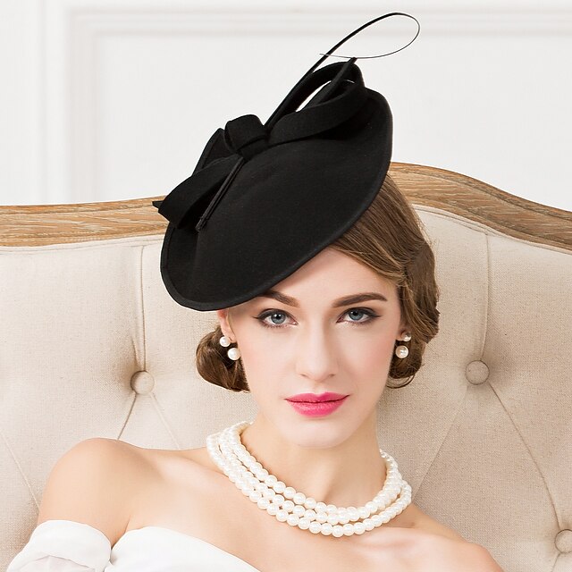 Fascinators Hats Headpiece Wool Saucer Hat Wedding Horse Race Ladies ...