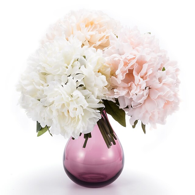  selyem bazsarózsa művirág esküvői virág többszínű opcionális 1db / set