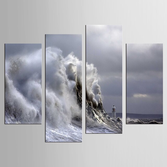  Print Still Life Abstract Landscape Modern Realism Four Panels