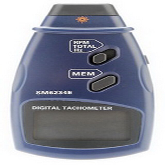  professzionális digitális lézer fotó érintésmentes fordulatszámmérő rpm tach nyomtávú (2,5 ~ 999.9rpm, 0.1rpm / 1rpm)
