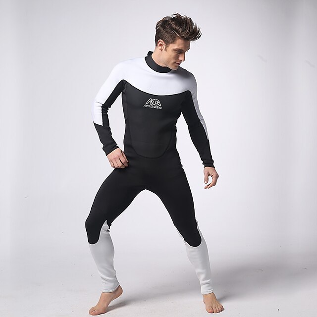  Hombre Traje de neopreno completo 3mm Neopreno Trajes de buceo Mantiene abrigado Manga Larga Natación Buceo Surfing camuflaje