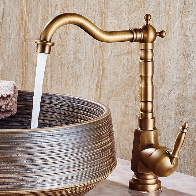 robinet pentru chiuveta de baie robinet pentru chiuveta din cupru/centerset robinet cu un singur mâner robinetele de baie cu o gaură conțin apă rece și caldă