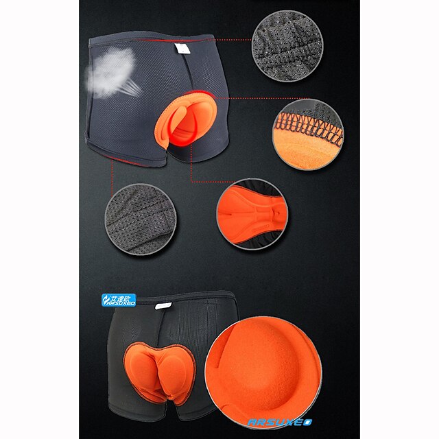 Short De Cyclisme Homme Rembourré ARSUXEO - Matière Stretch, Compression, Séchage Rapide Pour VTT Et Route