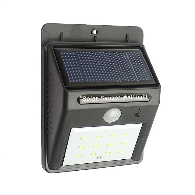  12 Напольный солнечной энергии беспроводной водонепроницаемый безопасности движения датчик ночные огни