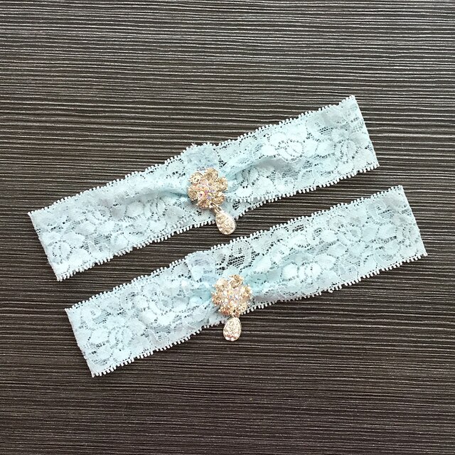  Lace Classic / Fashion Wedding Garter With Rhinestone / Lace Garters