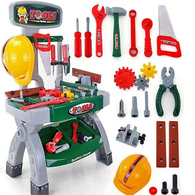  Spielwerkzeuge Werkzeugkästen Sicherheit Neuartige Kunststoff Kinder Jungen Mädchen Spielzeuge Geschenk 46 pcs