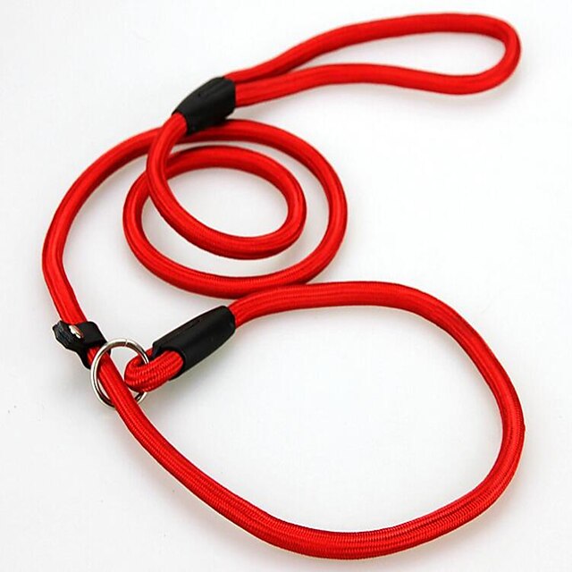  Dog Leash Training Leash Adjustable / Retractable Solid Colored Nylon Black Red Blue 1 pc