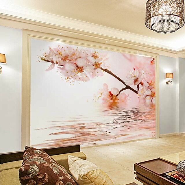  Květinový secesní motiv 3D Home dekorace Moderní Wall Krycí, Plátno Materiál lepidlo požadováno Nástěnná malba, pokoj tapeta