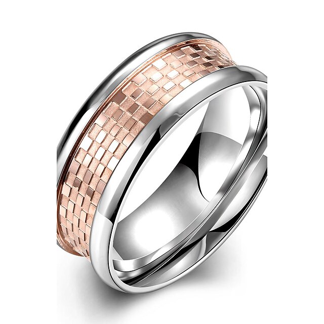  Herrn Ring Schmuck Modisch Europäisch Stahl Geometrische Form Schmuck Für Normal