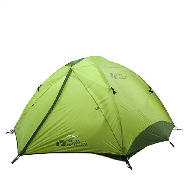  MOBI GARDEN 4 osoby Malé stany Outdoor Voděodolný Přenosný Větruvzdorné dvouvrstvé Tyč Dome Camping Tent pro Turistika Kempink cestování Oxford / Odolné vůči dešti / Ultra lehký (UL)