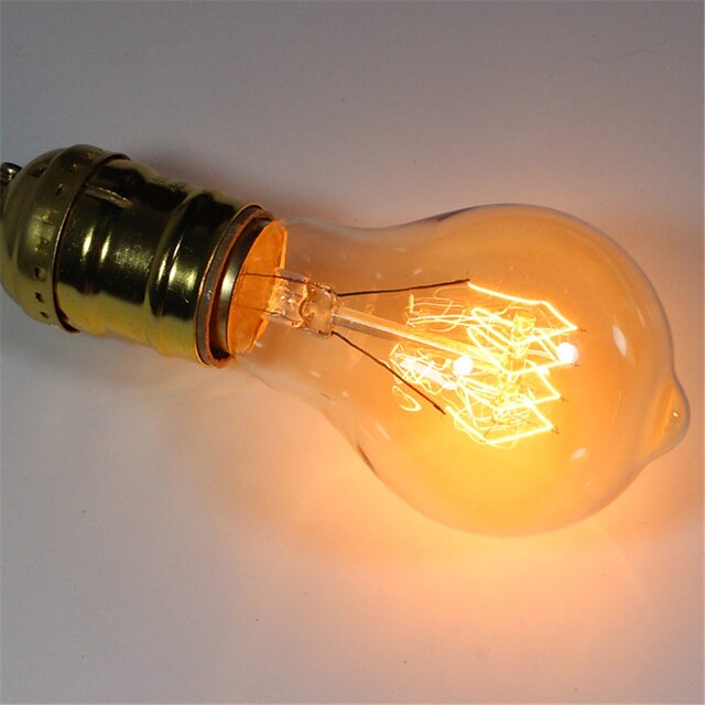  1pç 40 W E26 / E27 A60(A19) Branco Quente 2300 k Retro / Regulável / Decorativa Incandescente Vintage Edison Light Bulb 220-240 V