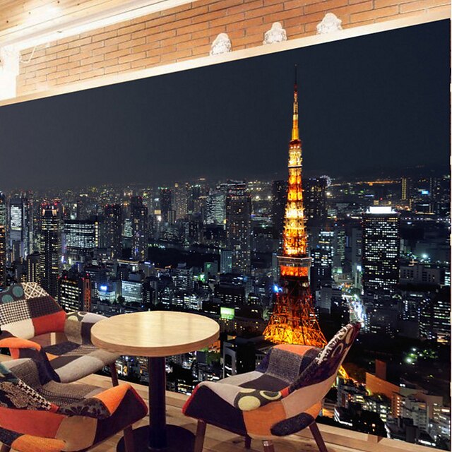 Mural Canvas Wall Covering Adhesive required Art Deco / 3D 2023 US