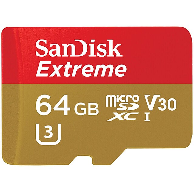  SanDisk 64GB Micro-SD-Karte TF-Karte Speicherkarte UHS-I U3 Class10 V30 Extreme