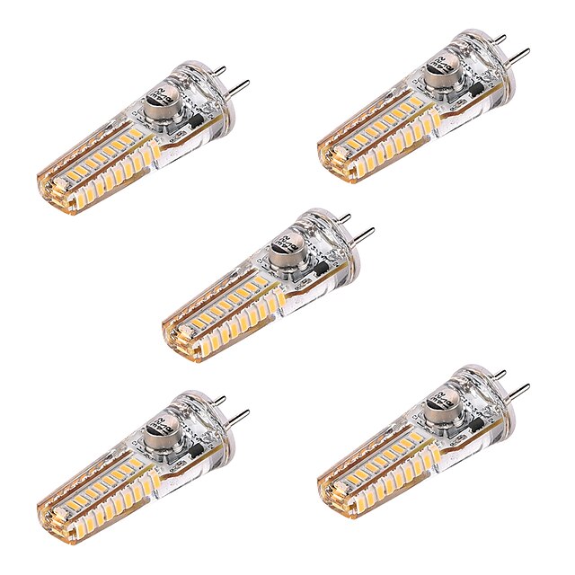  5pçs 4 W Luminárias de LED  Duplo-Pin 300-400 lm GY6.35 T 36 Contas LED SMD 3014 Branco Quente 12 V 24 V / 5 pçs / RoHs