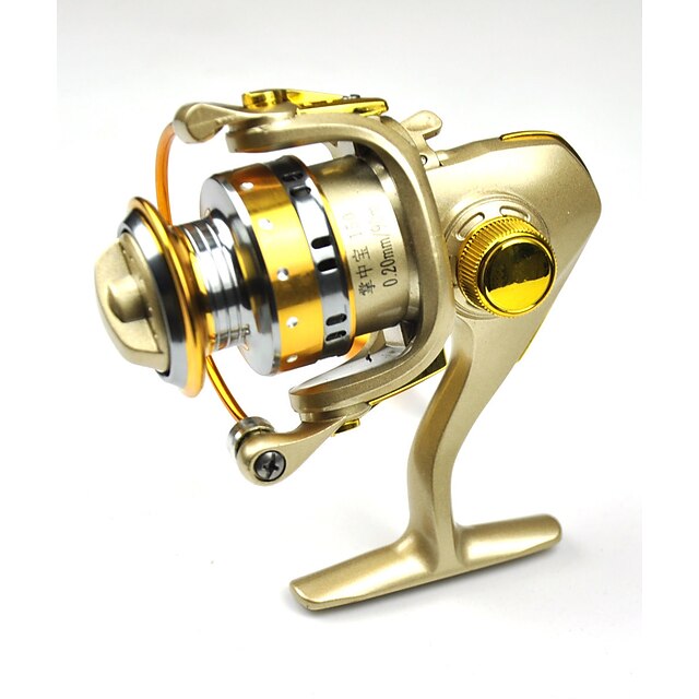  Spinning Reel 5.2:1 Gear Ratio+13 Ball Bearings Hand Orientation Exchangable Sea Fishing / Freshwater Fishing - DC150