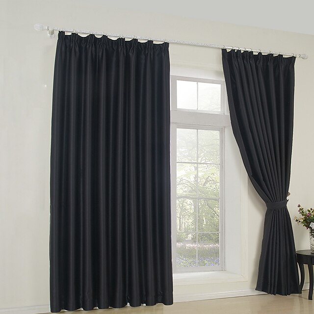  Custom Made Blackout Blackout Curtains Drapes Two Panels 2*(42W×96