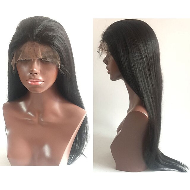 Beauty & Hair Wigs & Hair Pieces | Human Hair Glueless Full Lace Full Lace Wig Brazilian Hair Straight Wig 130% Density 8-26 inc