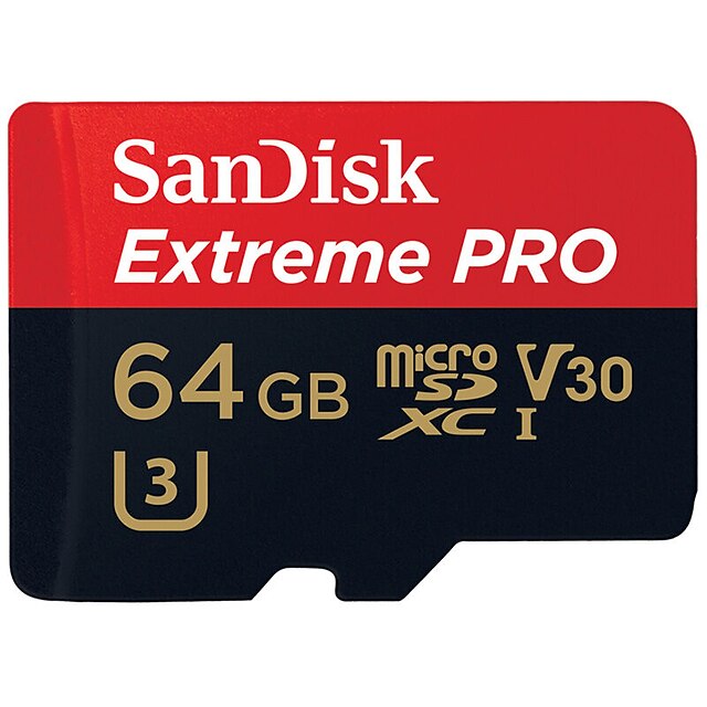  SanDisk 64GB Micro-SD-Karte TF-Karte Speicherkarte UHS-I U3 / Class10 / V30 Extreme PRO