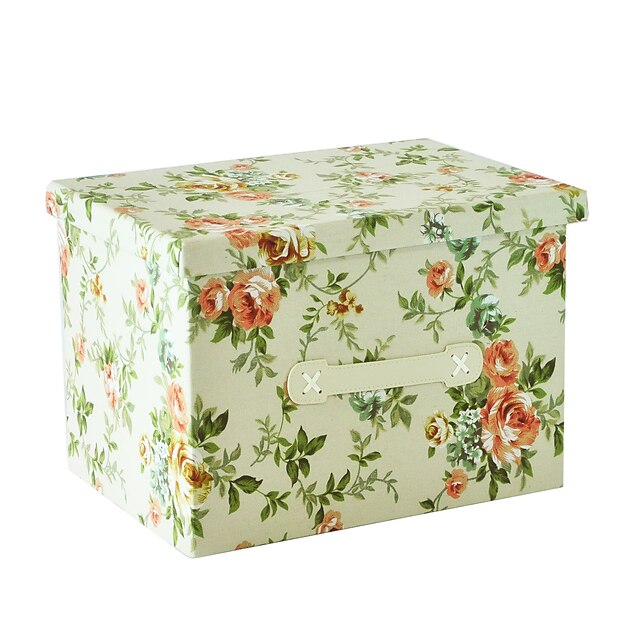  dobráveis ​​caixa de armazenamento armário de roupas cobertor tela do organizador camisola raylinedo® 26L com padrões de flores delícia