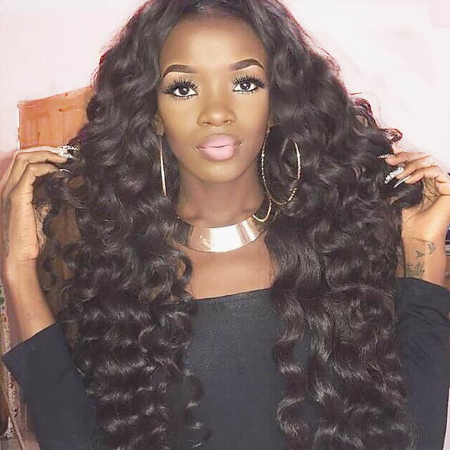  Human Hair Lace Front Wig style Brazilian Hair Loose Wave Wig 130% Density 10-26 inch with Baby Hair Natural Hairline African American Wig 100% Hand Tied Women's Short Medium Length Long Human Hair