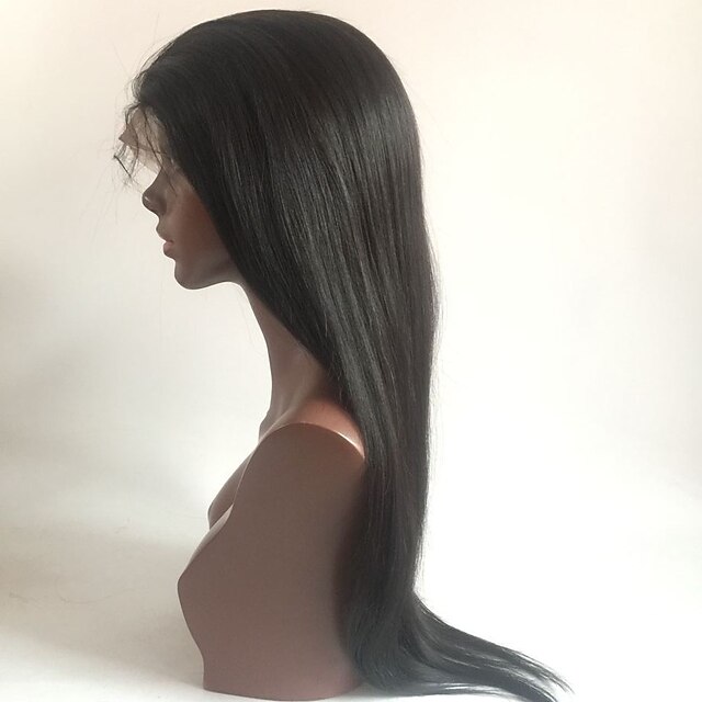 Beauty & Hair Wigs & Hair Pieces | Human Hair Glueless Full Lace Full Lace Wig Brazilian Hair Straight Wig 130% Density 8-26 inc