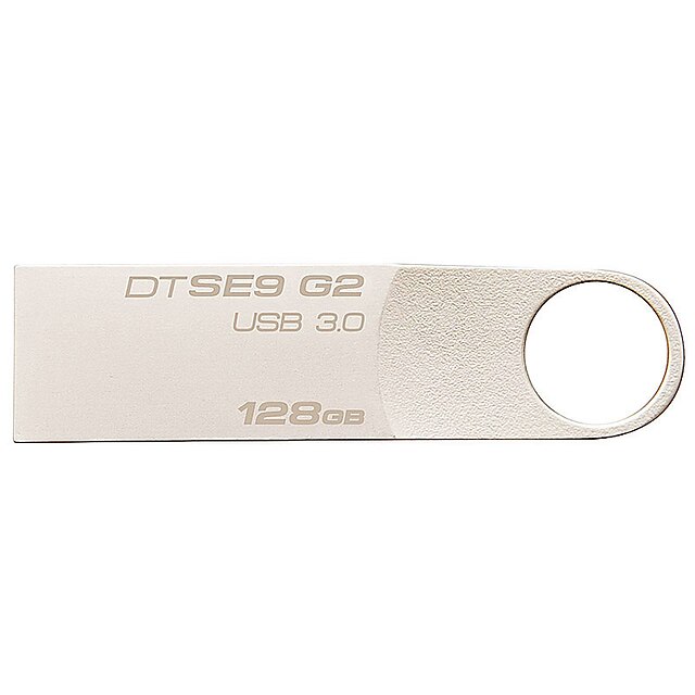  Kingston 128GB USB-Stick USB-Festplatte USB 3.0 Metal Kompakte Größe Kappenlos DTSE9G2