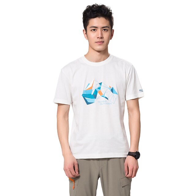  Makino Homens Camiseta de Trilha Ao ar livre Respirável Antibacteriano Camiseta Blusas Acampar e Caminhar Pesca Alpinismo Exercício e