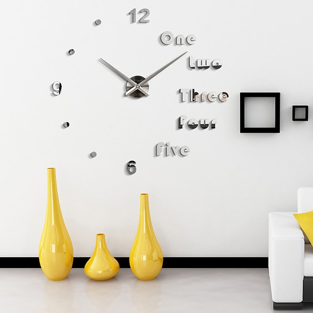  reloj de pared moderno contemporáneo de madera / plástico aa decoración n. ° 100 cm * 100 cm