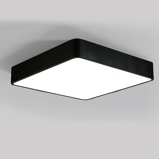  正方形40センチメートルモダンなスタイル24Wのシンプルさは、天井ランプフラッシュマウントをリビングルームベッドルームキッズルーム照明器具を導いた