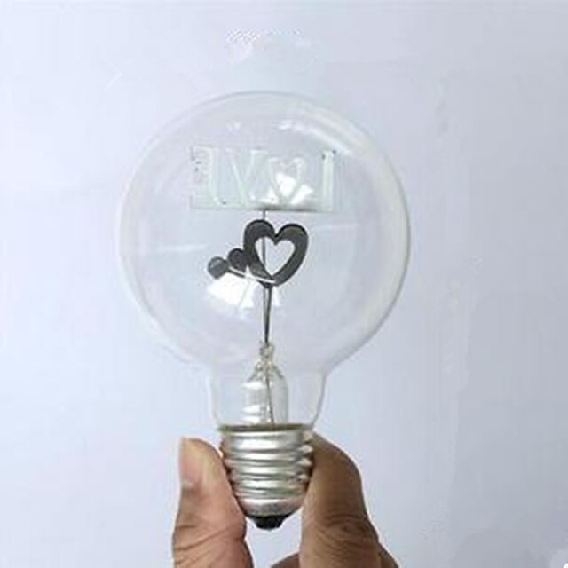  1pç 1.5 W E26 / E27 G80 2300 k Incandescente Vintage Edison Light Bulb 220 V / 220-240 V