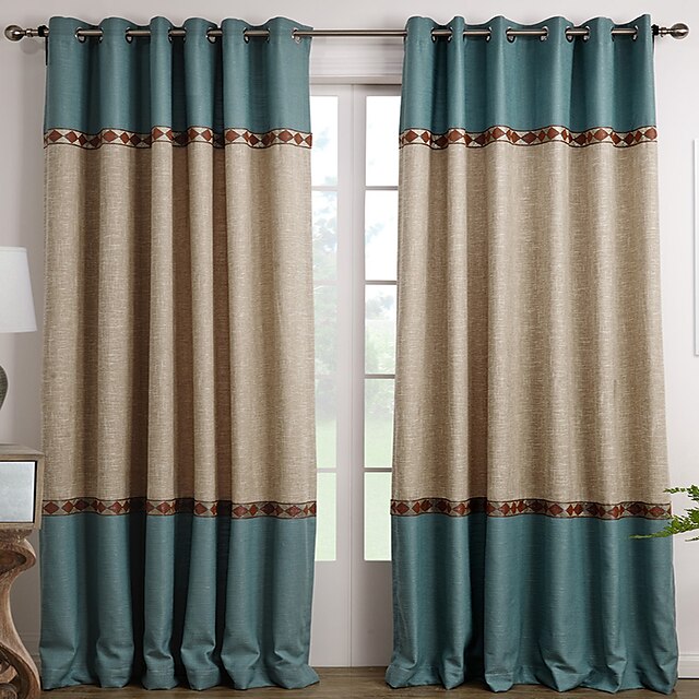  Custom Made Room Darkening Curtains Drapes Two Panels For Living Room