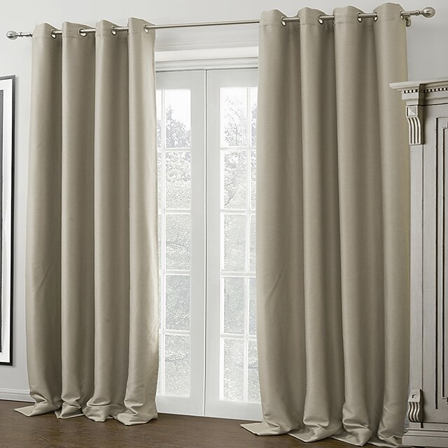  Custom Made Blackout Blackout Curtains Drapes Two Panels For Living Room