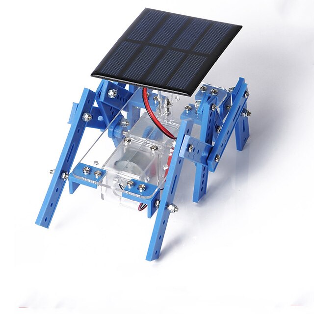  rák királyság napelemek hexapod robot modell összeszerelt diy kézzel készített anyag csomag
