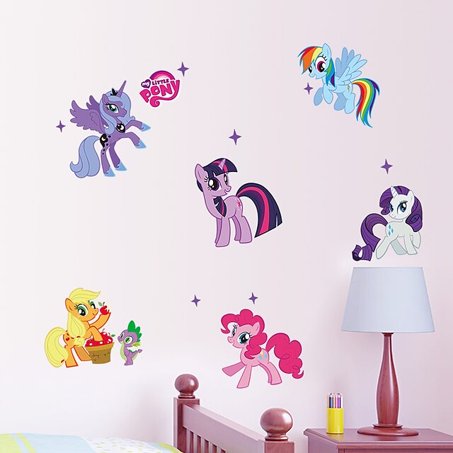  Animals Cartoon Wall Stickers Plane Wall Stickers Decorative Wall Stickers,Paper Vinyl Material Removable Home Decoration Wall Decal