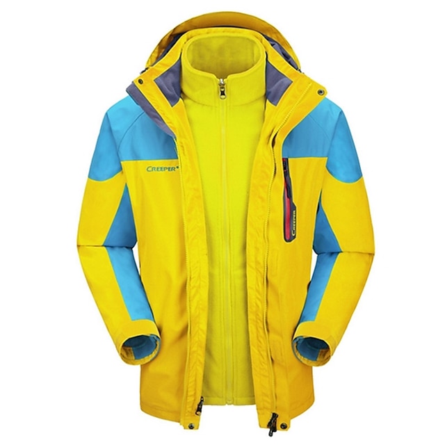  Hiking Softshell Jacket Men's Waterproof / Breathable / Rain-Proof / Fleece Lining / Comfortable / Thermal / WarmSpring / Fall/Autumn /
