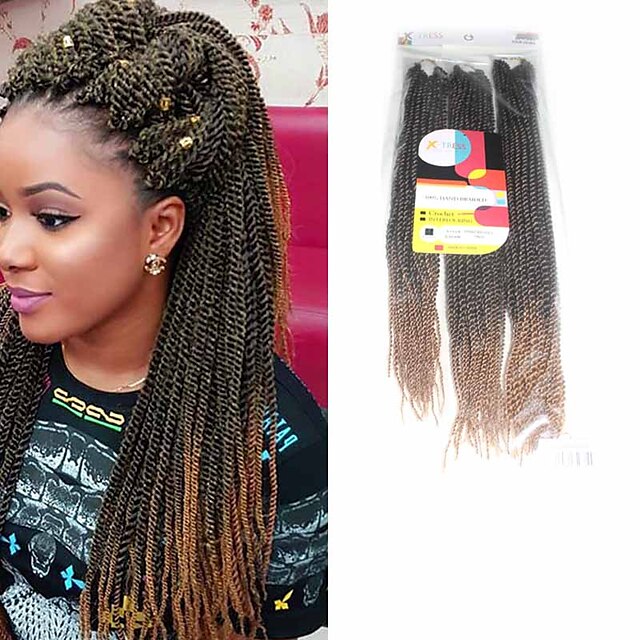  Senegal Twist Vlechten Hair Extensions 18Inch+20Inch+22Inch Kanekalon 81 Strands Strand 200g gram haar Vlechten