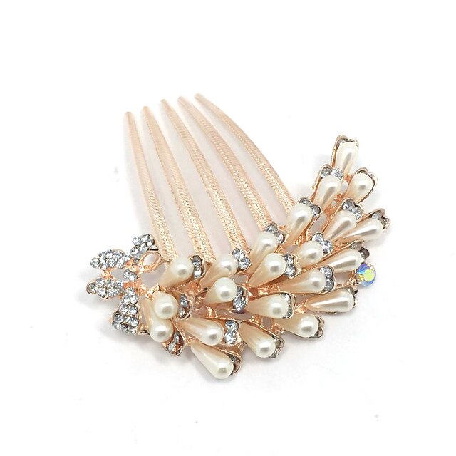 nachgemachtes Perlenhaar kämmt Haarwerkzeugkopfstück klassischen weiblichen Stil