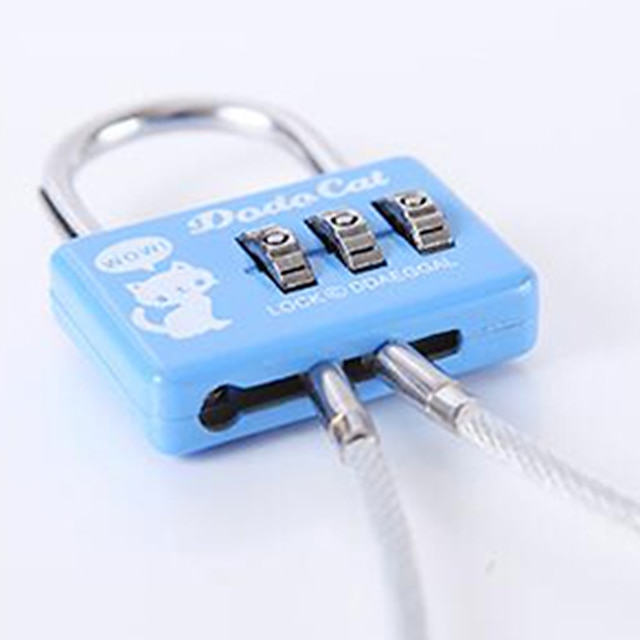  Luggage Lock / Padlock / Coded Lock 3 Digit Luggage Accessory / Coded lock / Anti-theft For Luggage Plastic / Canvas / Metal