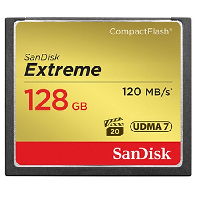  SanDisk 128GB Compact Flash  CF Card карта памяти Extreme 800X UDMA7