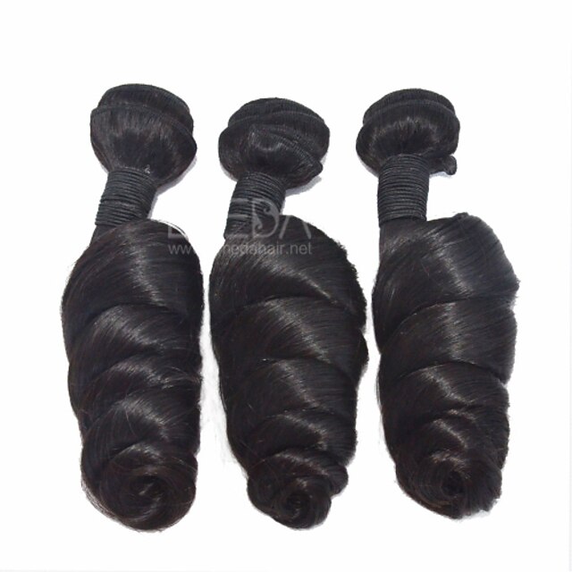  3 zestawy Włosy brazylijskie Klasyczny Luźne fale Włosy naturalne 300 g Fale w naturalnym kolorze Ludzkie włosy wyplata Ludzkich włosów rozszerzeniach / 8A
