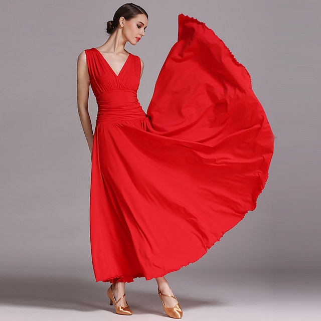  Επίσημος Χορός Φόρεμα Που καλύπτει Γυναικεία Επίδοση Αμάνικο Βισκόζη